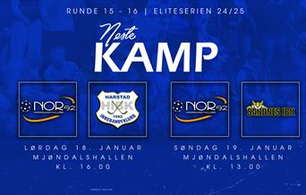 NOR 92 - Sandnes spilles søndag 19/1 kl. 13.00 i Mjøndalshallen
