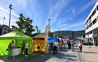 Politisk utstillingsområde på Bragernes torg