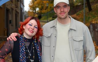 Maud Angelica Behn og Kim Jonassen