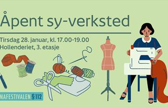 Åpent sy-verksted tirsdag 28. januar