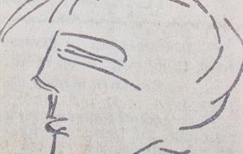 Selvportrett av Wildenvey