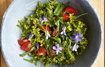 Lønneblomst i salat