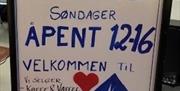 Søndagsåpen 12-16