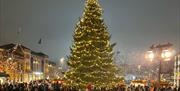 Julegrantenning på Bragernes torg