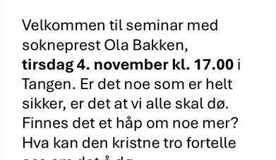 Seminar i Tangen kirke