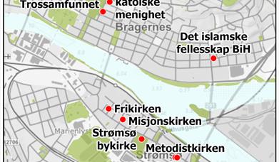 Hellige rom i Drammen