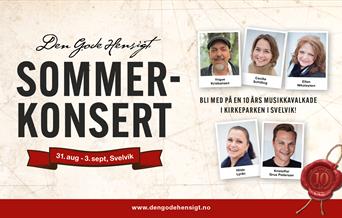Plakat for Den God Hensigt - Sommerkonsert