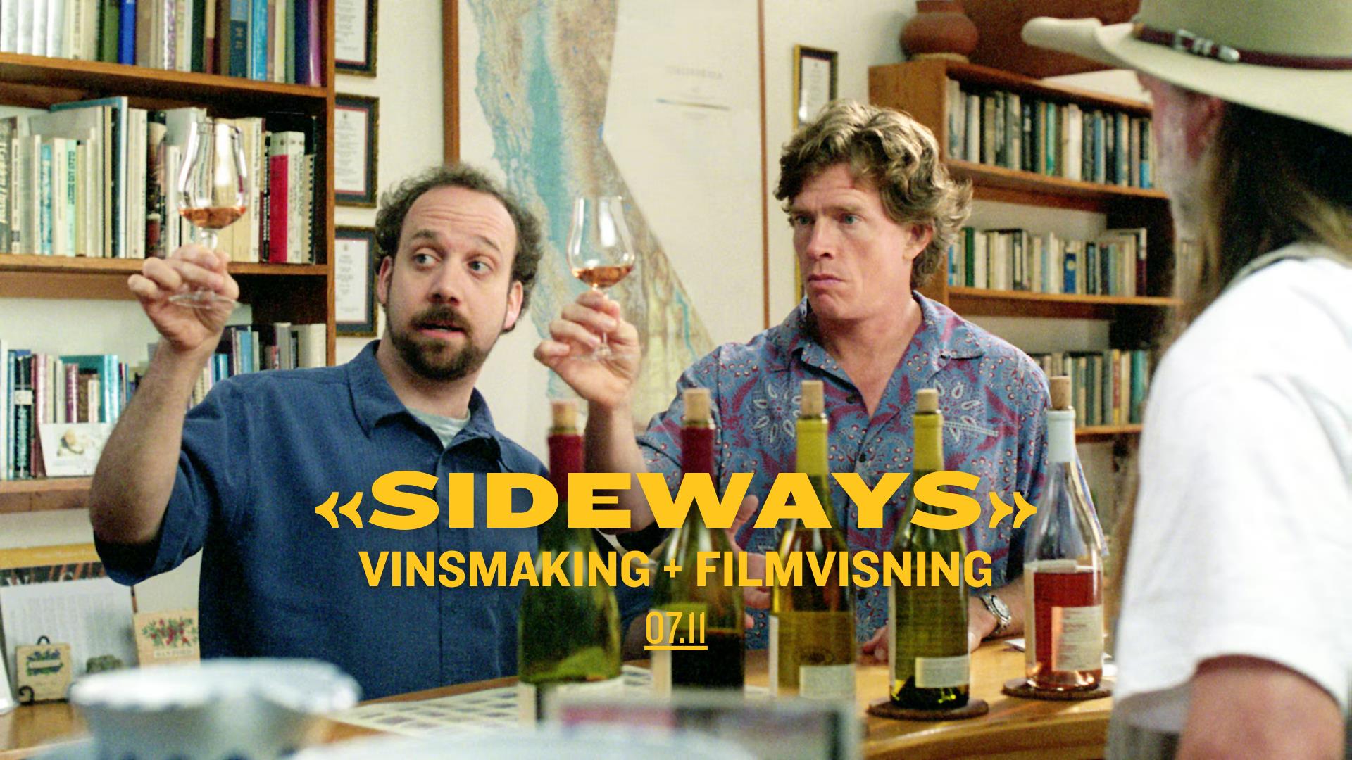 «Sideways» – filmvisning og vinsmaking «Sideways» – filmvisning og vinsmaking