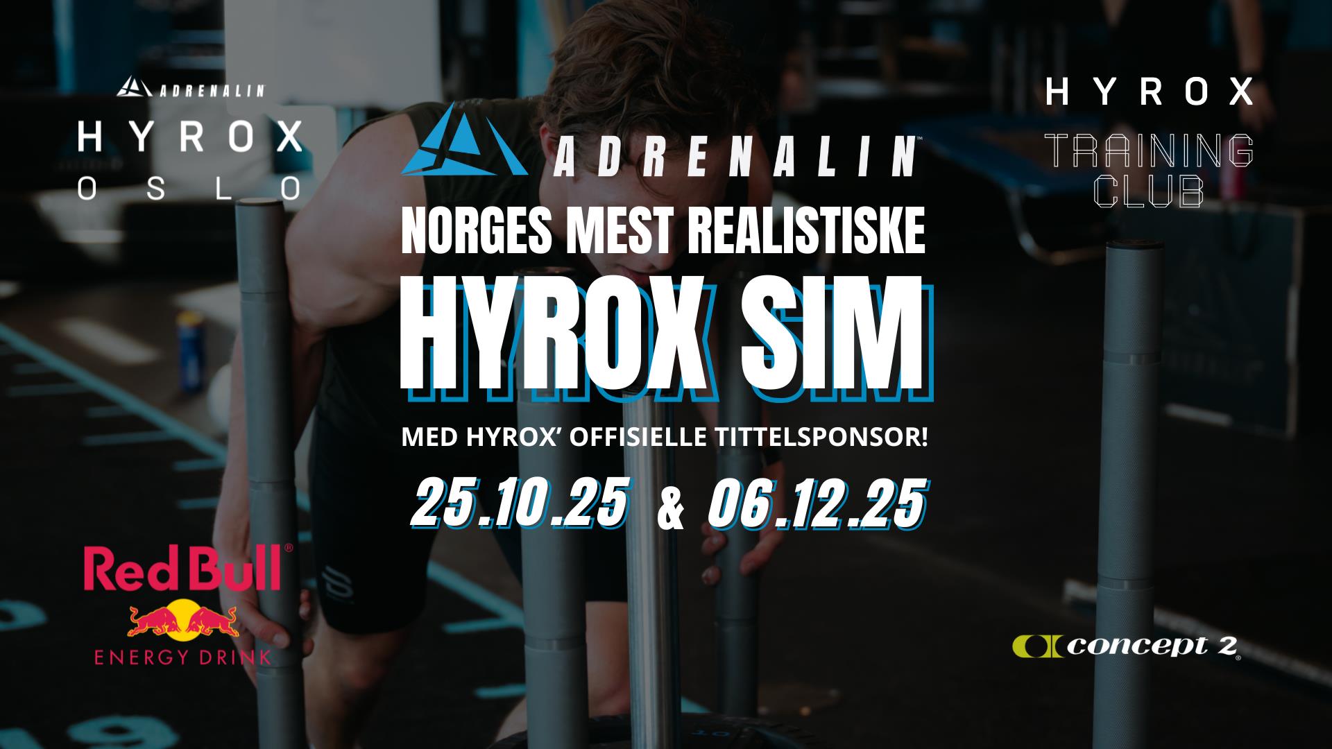 Norges mest realistiske HYROX sim - Adrenalin Drammen Norges mest realistiske HYROX sim - Adrenalin Drammen