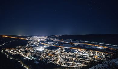 Solbergelva-Drammen by night